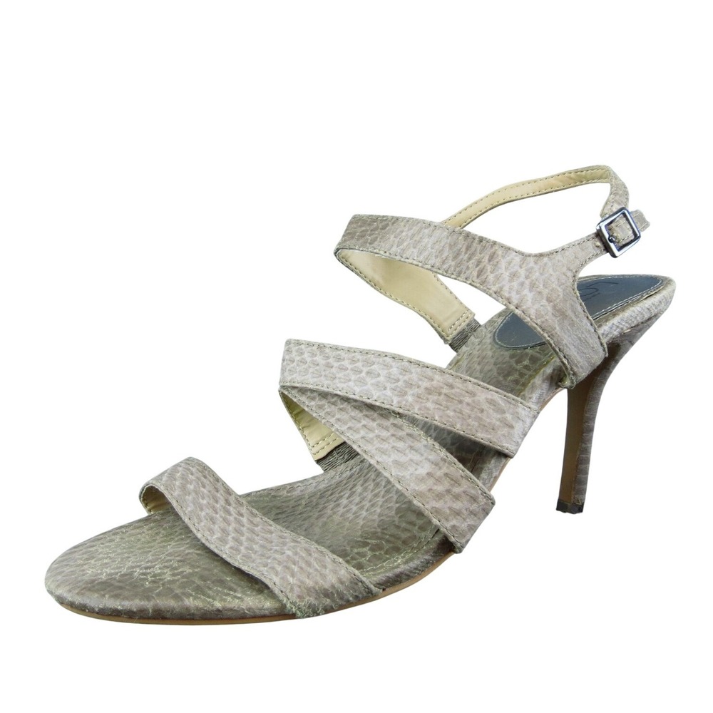 Ann Taylor Loft Women Strappy Sandal Shoes Brown Synthetic Size 7.5 Medium